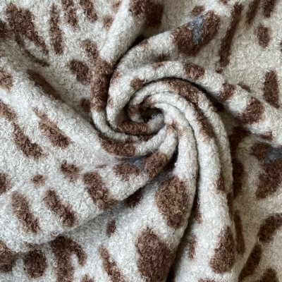 BUKLE S KNIT BRUSH DSN # ANIMAL # BEIGE UMBER