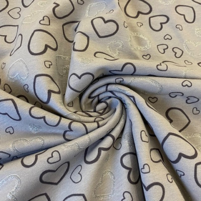 FUTER TT-100 LIKRA GLT PRT DSN # GLITTER HEARTS # EIFEL TOWER