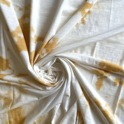 SINGL TT-13 SLUB PRT DSN # TIE DYE # BEIGE