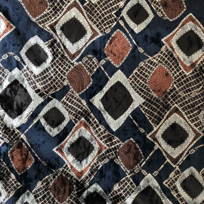 PLIS S DGT PRT DSN # RETRO GEO # BROWN NAVY