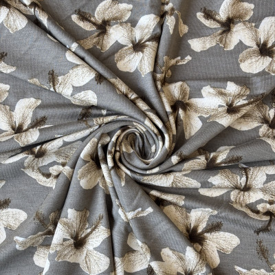 VISKOZA PL. TT-24 LIKRA PRT KH DSN # B FLOWER 6314 # OLIVE