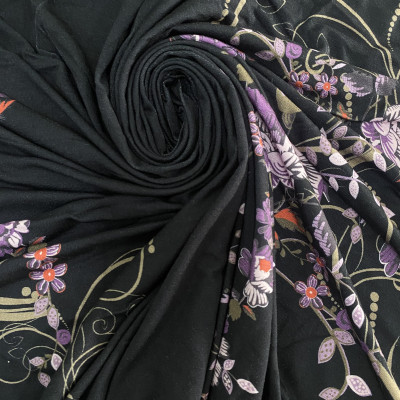 B VISKOZA PL. TT-24 LIKRA DGT PRT DSN # 18256 B FLOWER # NAVY