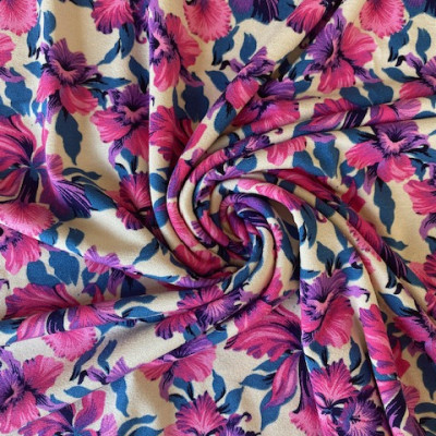 VISKOZA PL. TT CREP LIKRA PRT DSN # WILD ORCHID # DEWBERRY