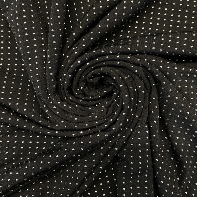 POLY KNIT 32441 DROPS DSN # 2 SILVER DROPS # BLACK