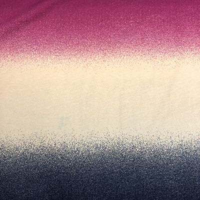SINGL TT-068 PRT DSN # 3467A TIE-DYE # JEANS FUCHSIA