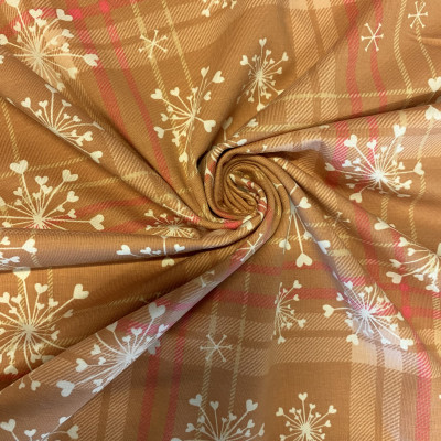 SINGL TT-072 LIKRA PRT DSN # SNOWFLAKE # ROSEWATER AZALEA PINK