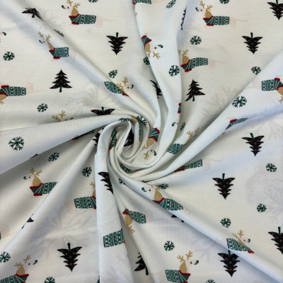 SINGL TT-072 LIKRA PRT DSN # NEW YEAR PUPPY # WHITE OFF