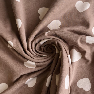 SINGL TT-072 LIKRA PRT DSN # LARGE HEARTS # WAXED WOOD