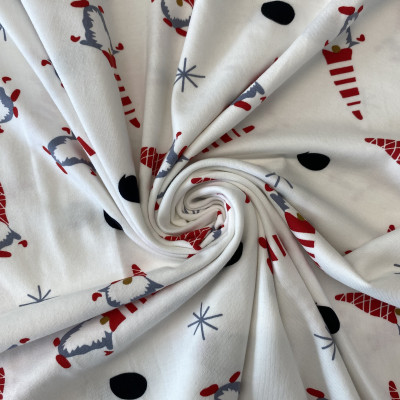 SINGL TT-072 LIKRA PRT DSN # SANTA # WHITE RED