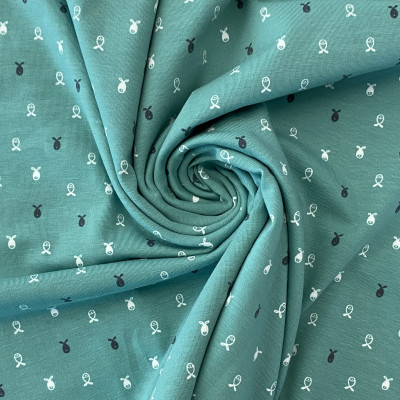 SINGL TT-070 LIKRA PRT DSN # FISH # SEA BLUE