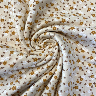 SINGL TT-070 LIKRA PRT DSN # DITSY FLOWERS # SUMMER AMBER
