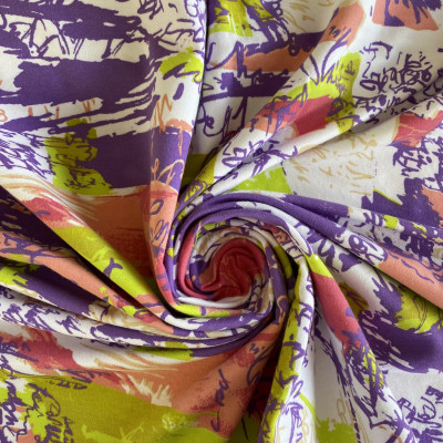FUTER TT-100 LIKRA BSC PRT U DSN # TYE LETTERS # WHITE PURPLE