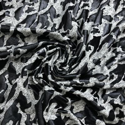 VISKOZA PL. MEL FOIL DSN # CAMUFLAGE # GRAY BLACK