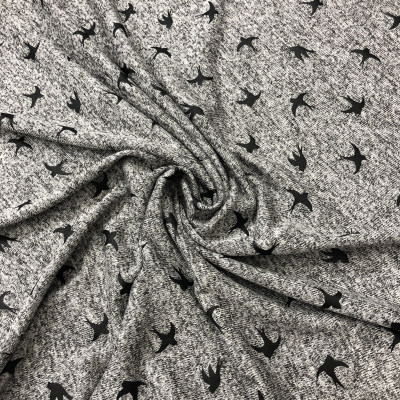 VISKOZA PL. MEL FOIL DSN # BIRDS # GRAY BLACK