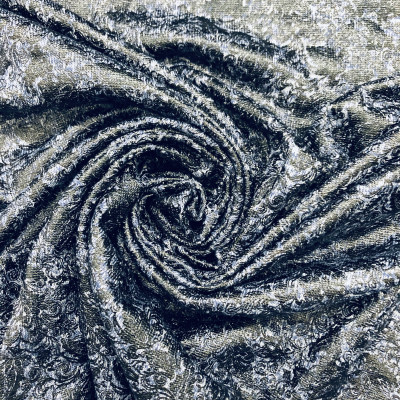 VISKOZA PL. MEL C FOIL DSN # BAROK # DENIM BLACK