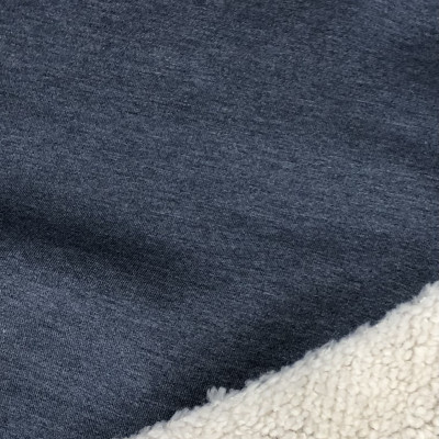 POLY KNIT ALDO BONDED FUR # 728 INSIGNIA BLUE MEL