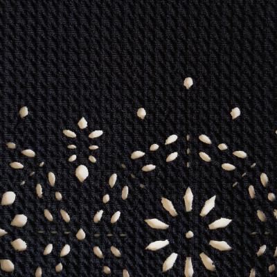 POLY KNIT PABLO RELIEF BORDERS BLACK