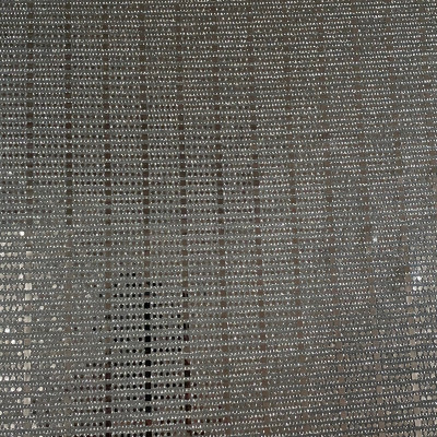 POLY KNIT BRILIANT EMB DSN # CHEKS & DOTS # BLACK