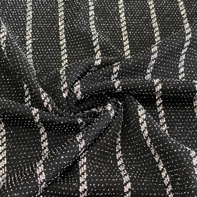 POLY KNIT BRILIANT LRX NEW DSN # 5441 STRS # BLACK SLV