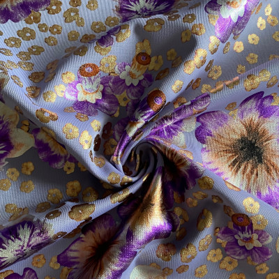 SCUBA S FOIL PRT DSN # 2512 # FLOWERS LAVANDER