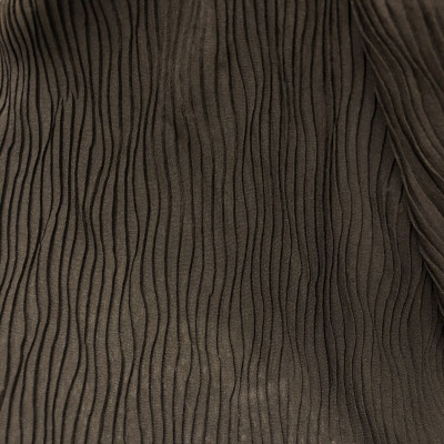 POLY KNIT PLISE GENNY DSN # WAVES # BROWN