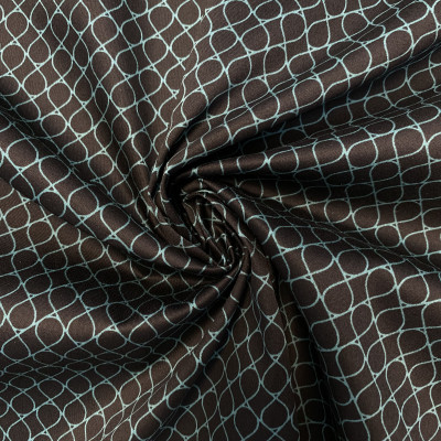 KEPER STRECH SATEN PRT DSN # NET BLACK IVY