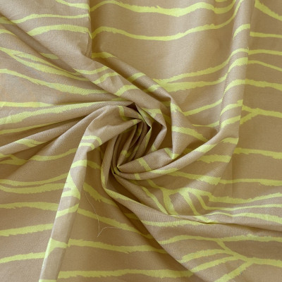 KOSULJAR CO COTTON VOILE DGT PRT DSN # LINE # BEIGE LIME