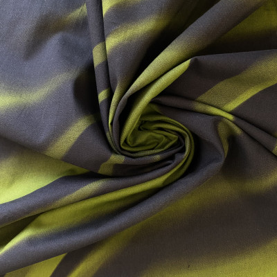 KOSULJAR CO COTTON VOILE DGT PRT DSN # TIE DYE # BLACK GREEN