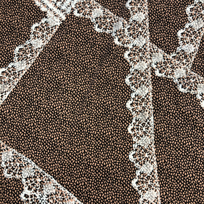 VISKOZA PL. LIKRA PRT DSN # 7057 # LACE BLACK