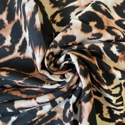 KOSULJAR VIS RYN TWILL DGT PRT DSN # B LEOPARD # BLACK ROSE
