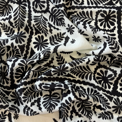 KOSULJAR VIS RYN N DGT PRT DSN # SCARF # BLACK WHITE OFF