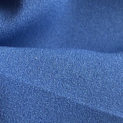 KOSULJAR S CREP MUSLIN # 376 SLV LAKE BLUE