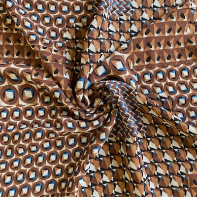 KOSULJAR S MUSLIN YASMIN PRT DSN # MULTI GEO # 2 BROWN