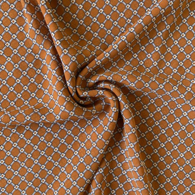 KOSULJAR S MUSLIN YASMIN PRT DSN # GEO S FLOWER # ORANGE