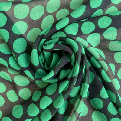 KOSULJAR S MUSLIN SARA PRT DSN # B DOTS # BLACK GREEN