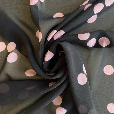 KOSULJAR S MUSLIN SARA PRT DSN # POLKA DOTS # BLACK PINK