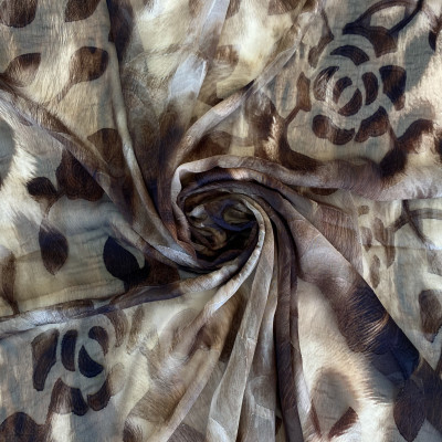 KOSULJAR S MUSLIN LEA JQD PRT DSN # B ANIMAL # BROWN