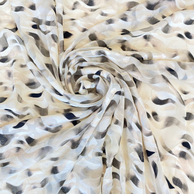 KOSULJAR S MUSLIN LEA JQD PRT DSN # GEO WAVE # PASTEL YELLOW