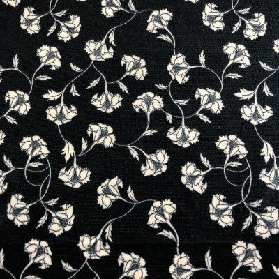 PONTE ROMA S PRT DSN # 1571 # FLOWERS BLACK BEIGE