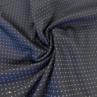 KEPER STRECH SATEN DGT PRT DSN # S DOTS # NAVY WHITE OFF