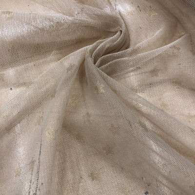 TIL S LRX PRT DSN # STARS # BEIGE GOLD