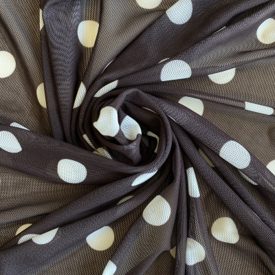 TIL S MESH DGT PRT DSN # M DOTS # BROWN MOONBEAM