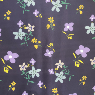 RAINCOAT S DGT PRT DSN # B FLOWERS # JEANS LAVANDA