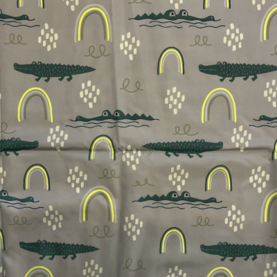 RAINCOAT S DGT PRT DSN # CROCO # GREEN