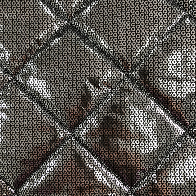 RAINCOAT S STEP FOIL DSN # B ROMB # SEQUINS BLACK