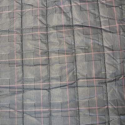 RAINCOAT S STEP ONE SIDE PRT DSN # LINE B # CHECKS GRAY RED