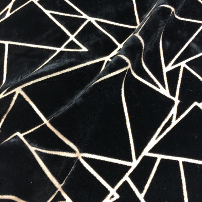 KOSULJAR S MUSLIN FLOCK PRT DSN # 77 # BLACK GOLD