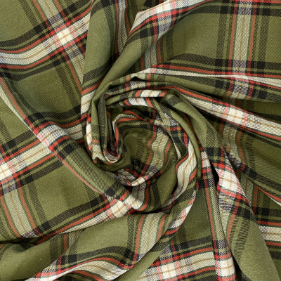 KOSULJAR CO FLANNEL MIX OXFORD DSN # 1566 CHECKS # GREEN BLACK