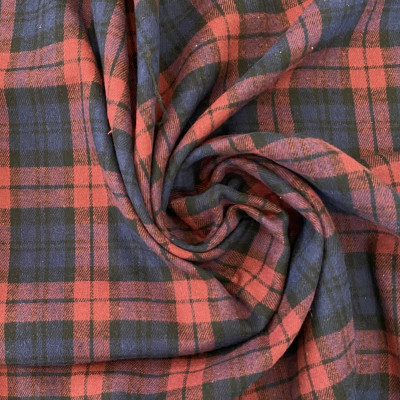 KOSULJAR CO FLANNEL MIX OXFORD DSN # 546 CHECKS # RED