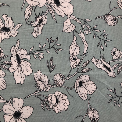 KOSULJAR VIS CHALIS PRT DSN # FLOWERS 39 # MINT